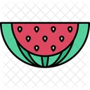 Icono Plano De Ilustracion De Frutas De Scout Con Contorno Coloreado Icono