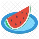 Rodaja De Sandia Fruta De Verano Sandia Icono