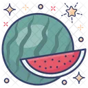 Sandia Comida Sana Fruta Organica Icono