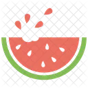 Sandia Frutas Rebanada Icono