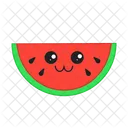 Sandia Feliz Vegetal Icono