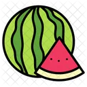 Sandia Fruta Saludable Icono