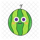 Emoji De Sandia Icono