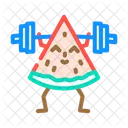 Sandia Fruta Fitness Icono