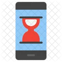 Sanduhr-Smartphone  Symbol