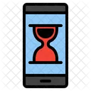 Sanduhr-Smartphone  Symbol