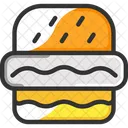 Sanduiche Hamburguer Cachorro Quente Ícone