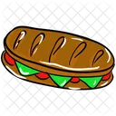 Sanduiche Fast Food Junk Food Ícone