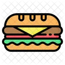 Sanduiche Pao Hamburguer Ícone