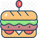 Sanduiche Metro Footlong Ícone