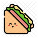 Sanduiche Queijo Presunto Ícone