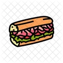 Sandwich Rapido Comida Icono