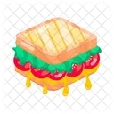 Vegetable Sandwich Sandwich Toastie 아이콘