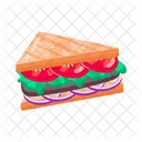 Vegetable Sandwich Sandwich Toastie Icon