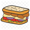 Sandwich Breakfast Fast Food Icon