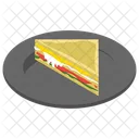 Sandwich Fast Food Junk Meal Icon