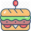 Sandwich Subway Footlong Icon
