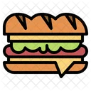 Sandwich Bread Food Icon