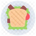 Sandwich Plate Food Icon