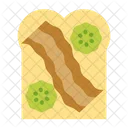 Cafe Bacon Bread Icon