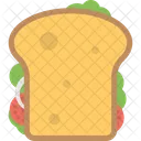 Sandwich Bread Snack Icon
