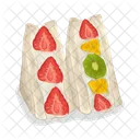 Sándwich de frutas  Icono