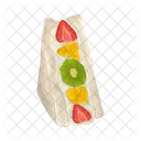 Sándwich de frutas  Icono