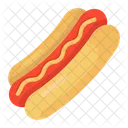 Sandwich De Hot Dog Hot Dog Hamburguesa De Hot Dog Icono