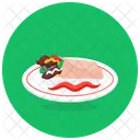 Wrap Sandwich Tortilla Sandwich Mexikanisches Gericht Symbol