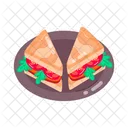 Sandwich Tray Sandwich Plate Sandwich Platter Icon