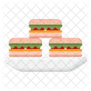 Sandwich Tray Sandwich Plate Icon
