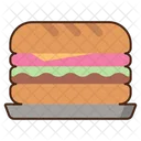 Sandwich Tray Sandwich Plate Icon