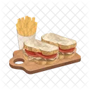 Sandwich Mahlzeit Essen Symbol