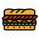 Sandwiches Baguette Brunch Icon