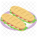 Sandwiches Platter Vector  Icon