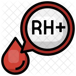 Sangre rh positiva  Icono