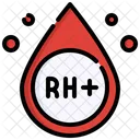 Sangre rh positiva  Icono