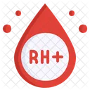 Sangre rh positiva  Icono