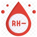 Sangue Rh Negativo Tipo Sanguineo Exame De Sangue Ícone