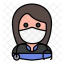 Sanitater Avatar Frau Symbol