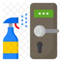 Virus Covid Door Icon