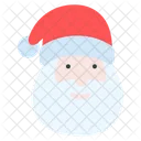 Santa Portrait Sign Icon