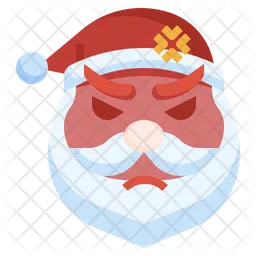 Santa Angry Emoji Icon