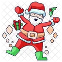 Santa Claus Character Christmas Icon