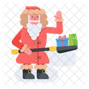 Santa Claus Santa Gifts Christmas Character Icon