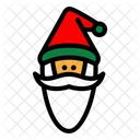 Santa Claus Beard Christmas Icon