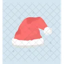 サンタクロースの帽子、クリスマスサンタの帽子、クリスマス帽子 アイコン
