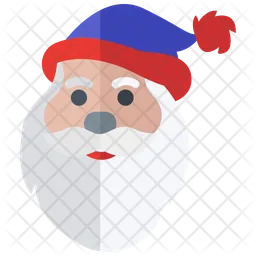 Santa Claus Christmas  Flat Icon  Icon