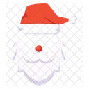 Santa Claus Face  Icon