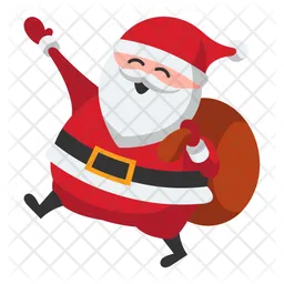 Santa Claus Greeting  Icon